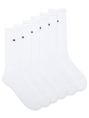 Tommy Hilfiger White Crew Socks | 12 Pairs